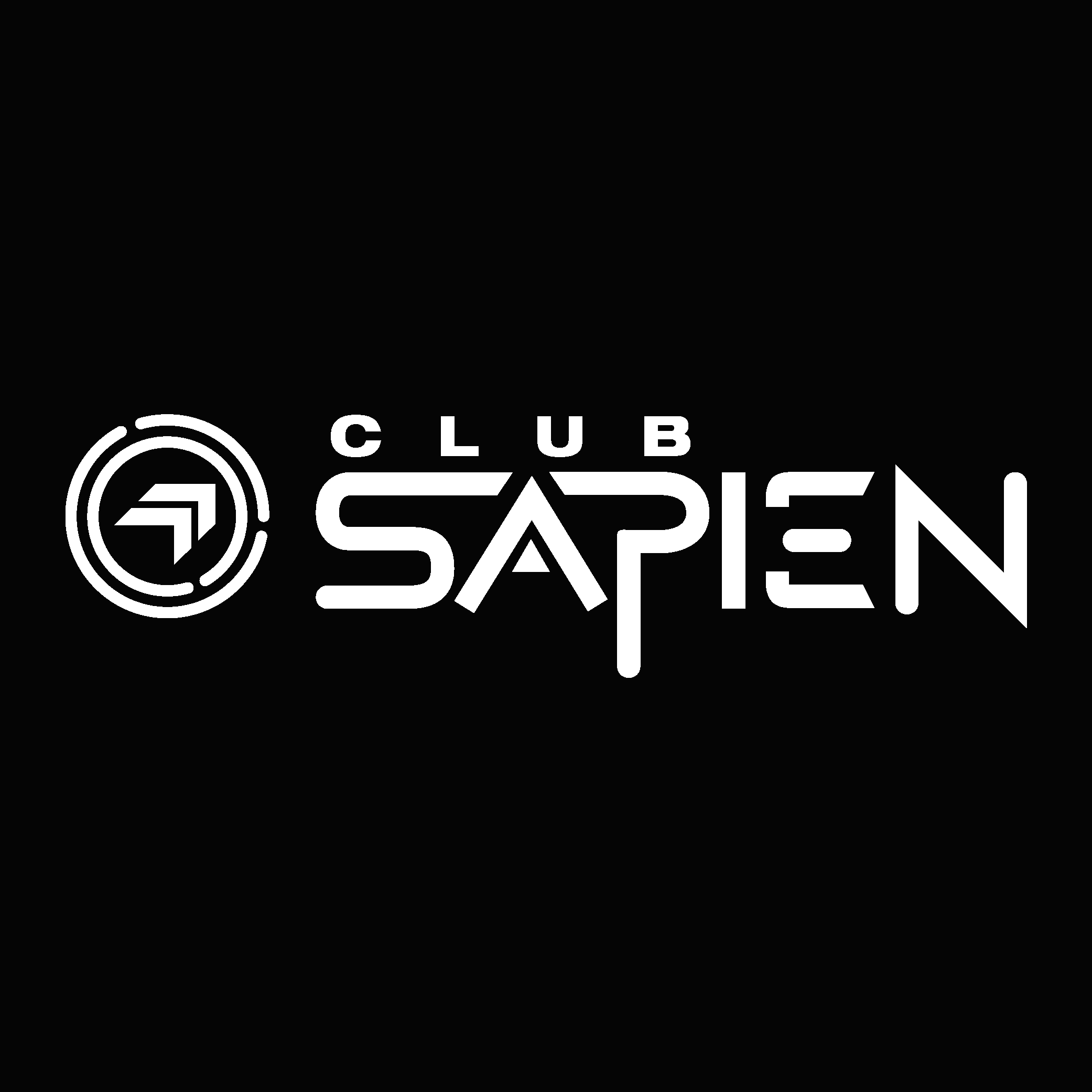 Club Sapien White Logo Vector Logo